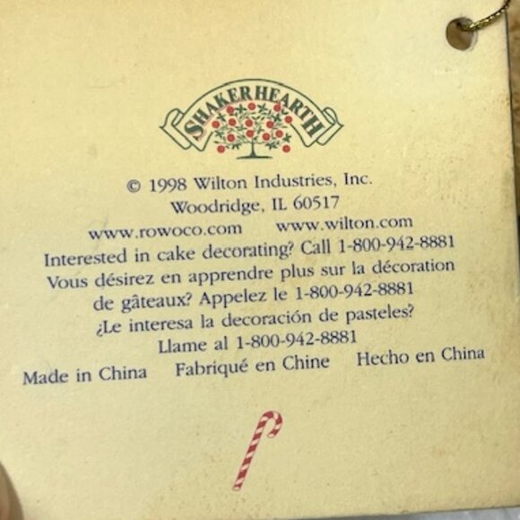 VTG 1998 Shaker Hearth Santa Clause "America" Terra Cotta Cookie Press 4.75" - Picture 8 of 15